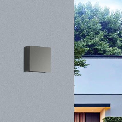 Brilagi - DOUBLERAY LED-ulkoseinävalaisin LED/4W/230V antrasiitti IP65