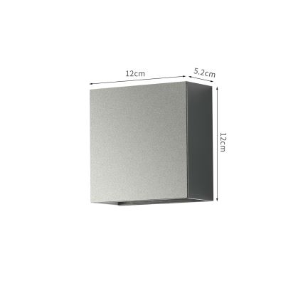 Brilagi - DOUBLERAY LED-ulkoseinävalaisin LED/4W/230V antrasiitti IP65