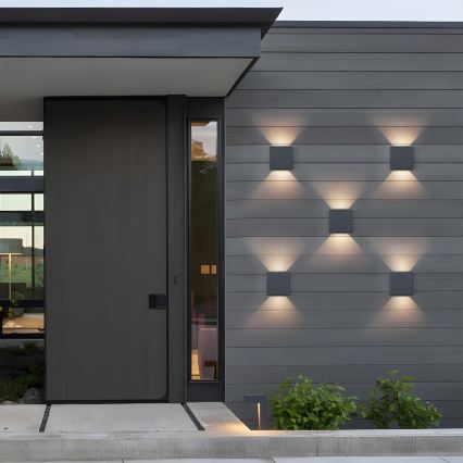 Brilagi - DOUBLERAY LED ulkoseinävalaisin LED/6W/230V antrasiitti IP54