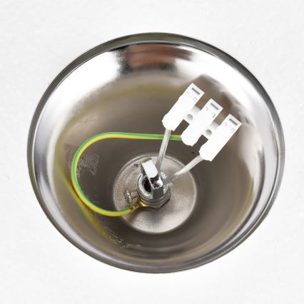 Brilagi - ECLIPSE-riippuvalaisin ketjulla 5xE14/10W/230V, halkaisija 38 cm, hopeanvärinen