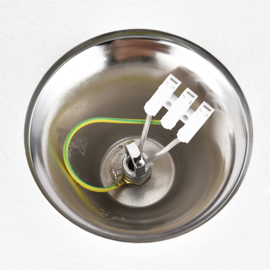 Brilagi - ECLIPSE-riippuvalaisin ketjulla 5xE14/10W/230V, halkaisija 38 cm, hopeanvärinen