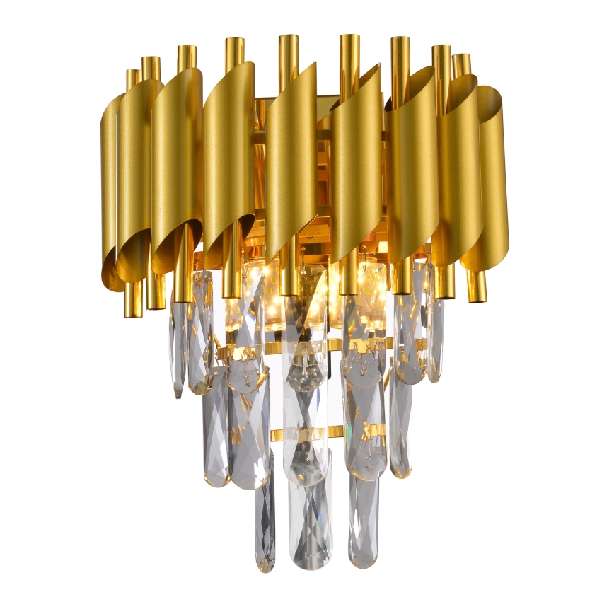 Brilagi - ECLIPSE seinävalaisin 2xE14/10W/230V, kullanvärinen