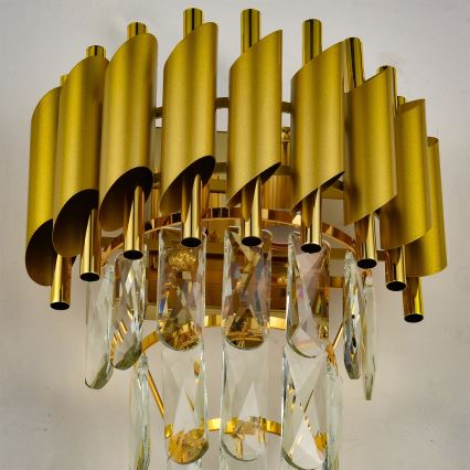 Brilagi - ECLIPSE seinävalaisin 2xE14/10W/230V, kullanvärinen