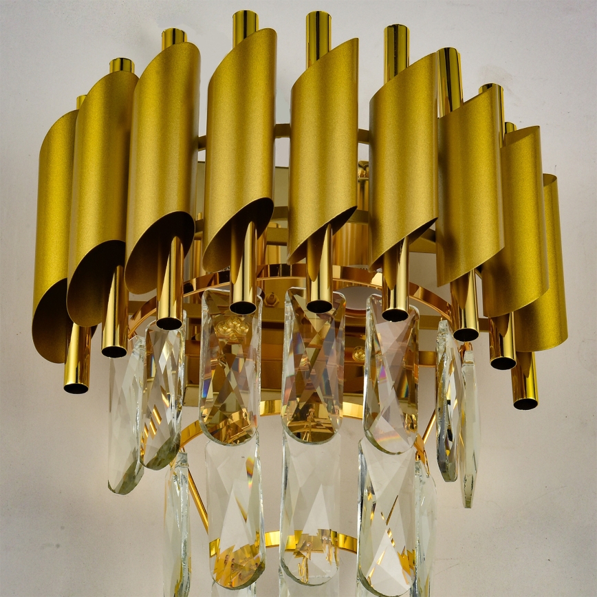 Brilagi - ECLIPSE seinävalaisin 2xE14/10W/230V, kullanvärinen