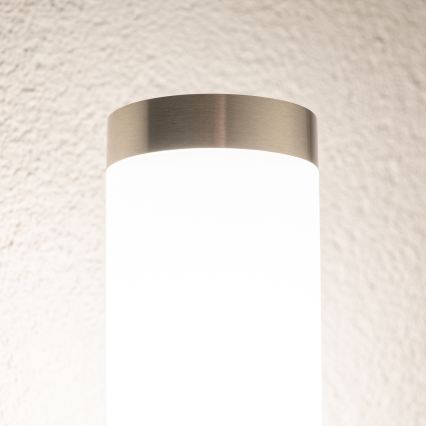 BRILAGI - LED-ulkoseinävalaisin ELIA 1xE27/7W/230V 4000K IP44 mattakromi