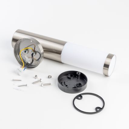 BRILAGI - LED-ulkoseinävalaisin ELIA 1xE27/7W/230V 4000K IP44 mattakromi