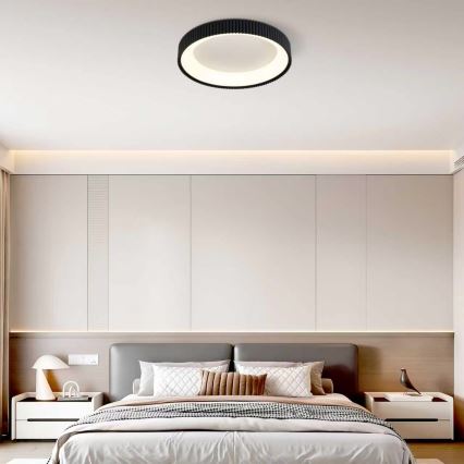 Brilagi - LED-himennettävä kattovalaisin FALCON MODERN LED/54W/230V 3000-6500K Ø 60 cm musta + kaukosäädin