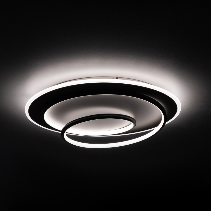 BRILAGI - Himmennettävä LED-kattovalaisin FLARE LED/70W/230V 3000-6000K halkaisija 50 cm valkoinen/musta + kaukosäädin