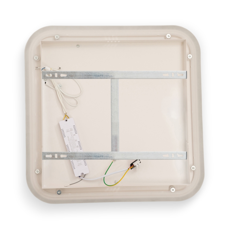 BRILAGI - Himennettävä LED-kattovalaisin FLARE LED/81W/230V 3000-6000K 50x50 cm valkoinen/musta + kaukosäädin