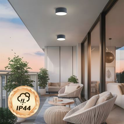 Brilagi - LED-kylpyhuoneen kattovalaisin FORIS LED/20W/230V Ø 15 cm antrasiitti IP44