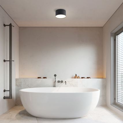 Brilagi - FORIS LED-kylpyhuoneen kattovalaisin LED/9W/230V Ø 9 cm musta IP44