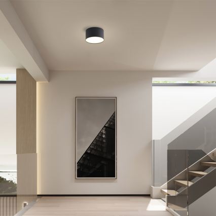 Brilagi - FORIS LED-kylpyhuoneen kattovalaisin LED/9W/230V Ø 9 cm musta IP44
