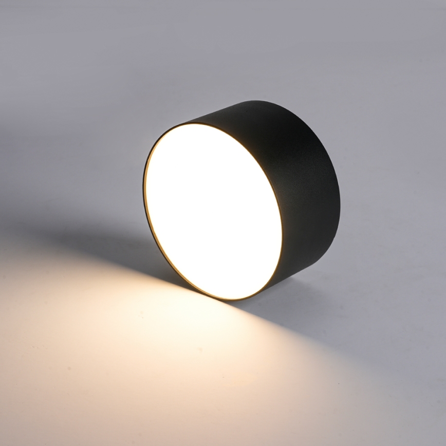Brilagi - FORIS LED-kylpyhuoneen kattovalaisin LED/9W/230V Ø 9 cm musta IP44