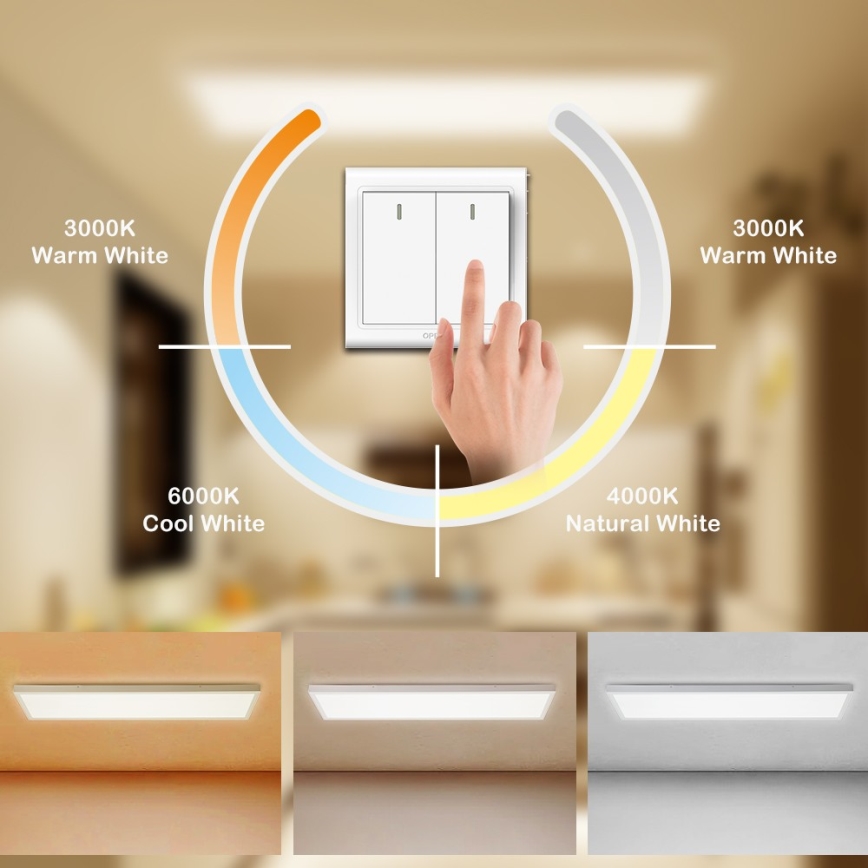 Brilagi - LED kylpyhuoneen kattovalaisin FRAME LED/50W/230V 120x30 cm 3000/4000/6000K IP44 valkoinen