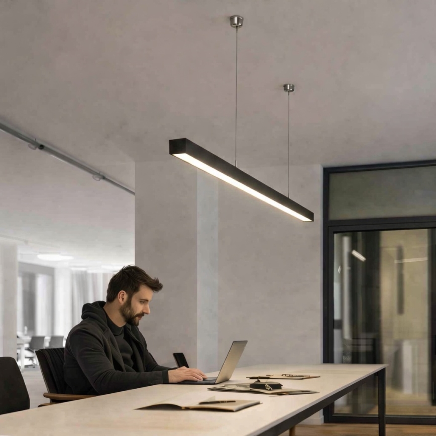 Brilagi - LED-riippuvalaisin FULLDAY LED/30/40/50W/230V 2700/4000/6000K 150 cm musta