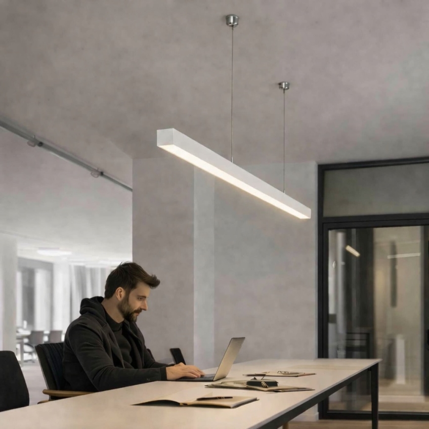 Brilagi - LED-riippuvalaisin FULLDAY LED/30/40/50W/230V 2700/4000/6000K 150 cm valkoinen
