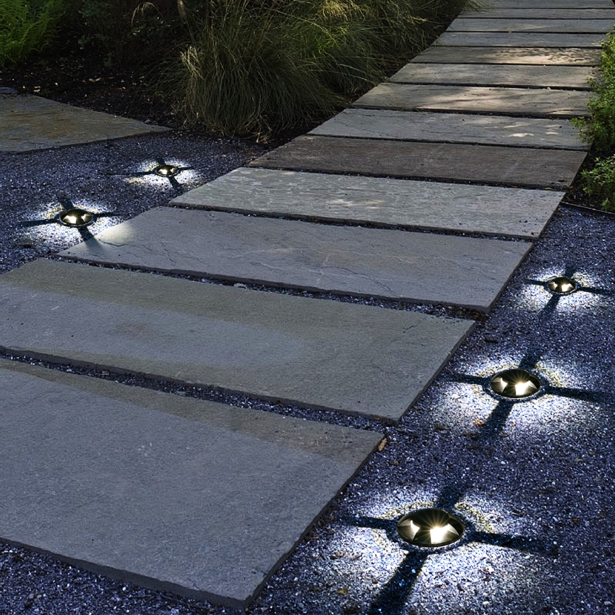 Brilagi - GROUNDRAY LED ajettava ulkovalaisin LED/1W/230V musta IP67