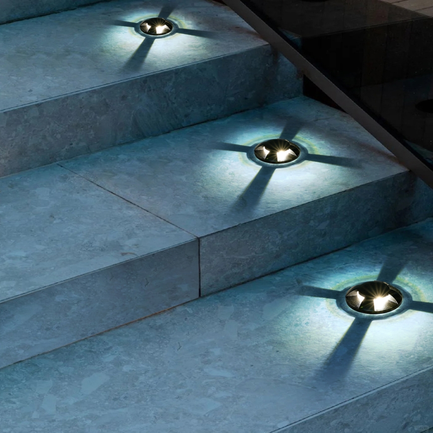 Brilagi - GROUNDRAY LED ajettava ulkovalaisin LED/1W/230V musta IP67