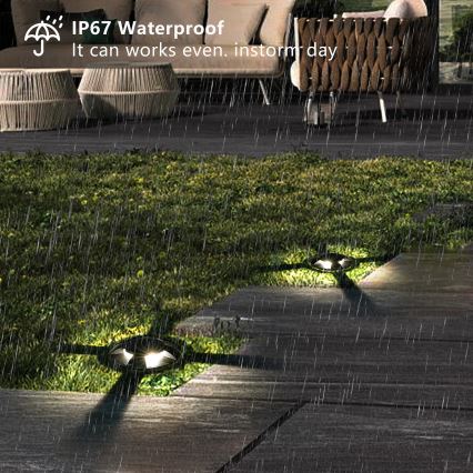 Brilagi - GROUNDRAY LED ajettava ulkovalaisin LED/1W/230V musta IP67