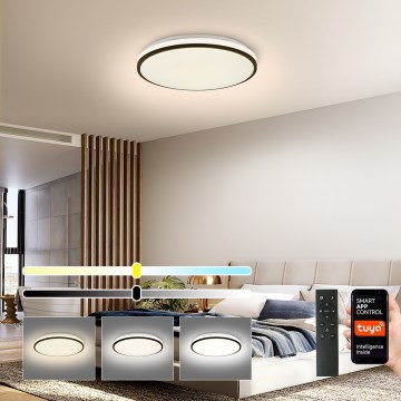 Brilagi - Himennettävä äly-LED-kattovalaisin 24W/230V, halkaisija 38 cm, 3000-6000K, Wi-Fi Tuya Beacon + kaukosäädin