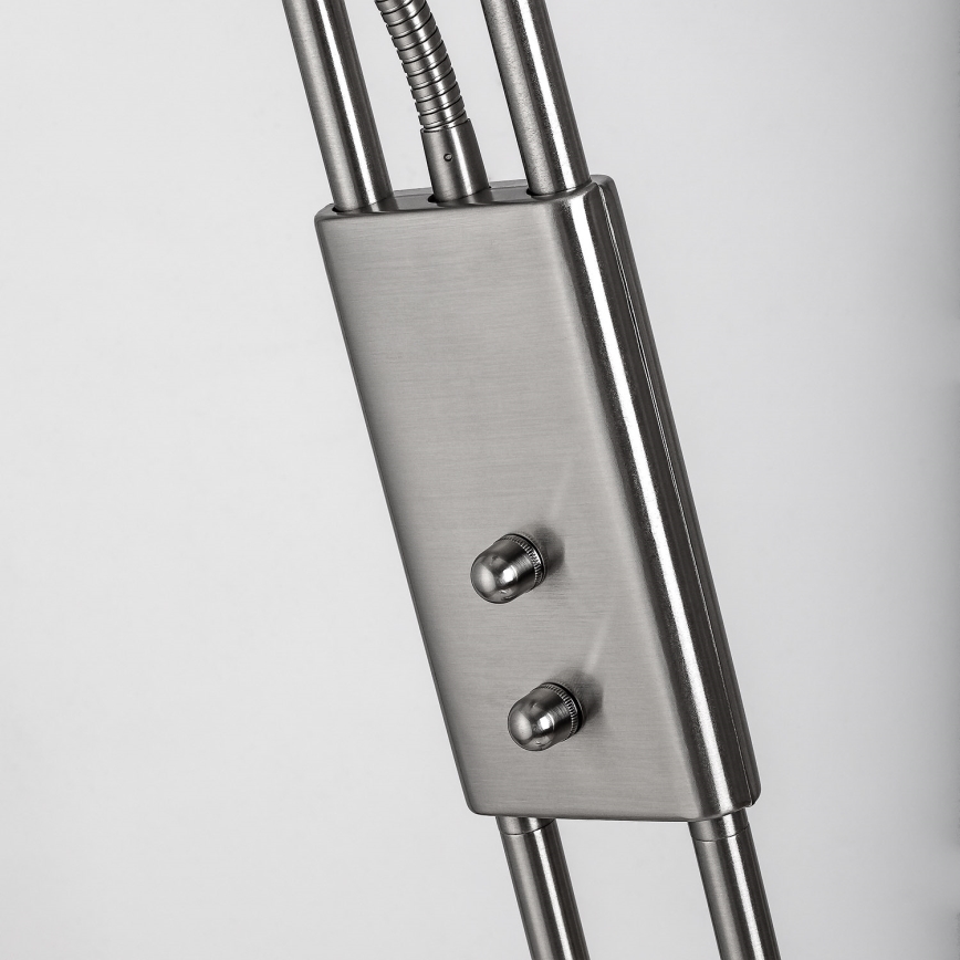 Brilagi - Himennettävä lattiavalaisin SCARLETT 1xR7s/230W/230V + 1xG9/40W mattakromi