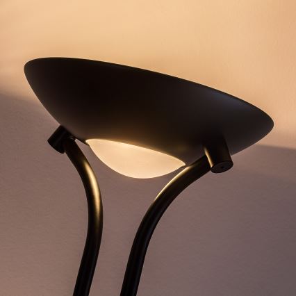 Brilagi - Himennettävä lattiavalaisin SCARLETT 1xR7s/230W/230V + 1xG9/40W musta