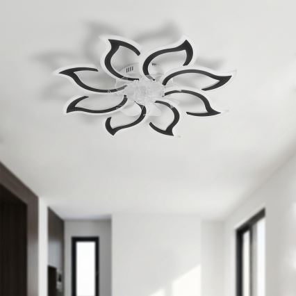 Brilagi - Himmennettävä LED-kattotuuletin LED/44W/230V 3000-6500K halkaisija 90 cm musta + kaukosäädin