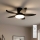 Brilagi - Himennettävä LED-kattotuuletin LED/32 W/230 V Ø 95 cm, musta + kaukosäädin