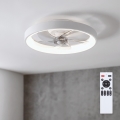 Brilagi - himennettävä LED-kattotuuletin LED/34W/230V halkaisija 50 cm valkoinen + kaukosäädin