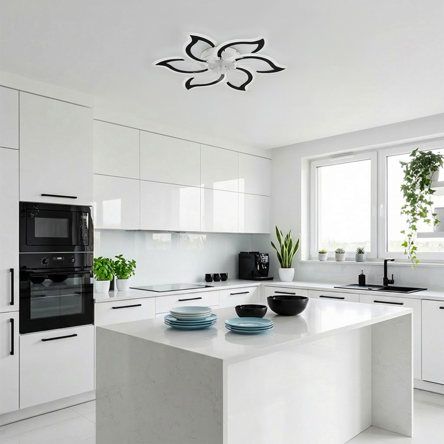 Brilagi - LED-himmennettävä kattotuuletin LED/34W/230V 3000–6500K Ø 83 cm musta + kaukosäädin