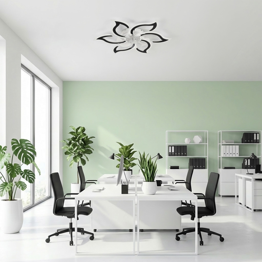 Brilagi - LED-himmennettävä kattotuuletin LED/34W/230V 3000–6500K Ø 83 cm musta + kaukosäädin