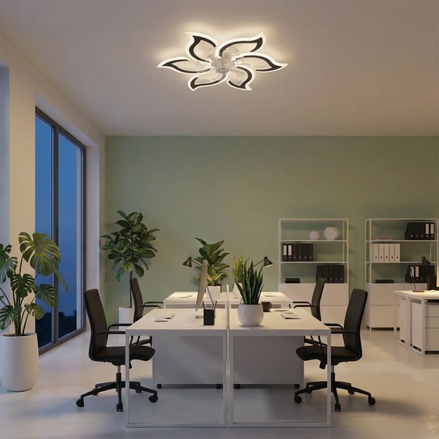 Brilagi - LED-himmennettävä kattotuuletin LED/34W/230V 3000–6500K Ø 83 cm musta + kaukosäädin