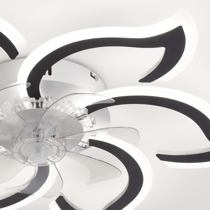 Brilagi - LED-himmennettävä kattotuuletin LED/34W/230V 3000–6500K Ø 83 cm musta + kaukosäädin