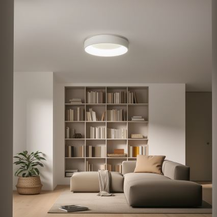 Brilagi - himmennettävä LED-kattovalaisin FALCON LED/80W/230V 3000-6500K Ø 60 cm valkoinen + kaukosäädin