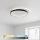 Brilagi - Himennettävä LED-kattovalaisin FLARE LED/48W/230V 3000-6000K 39,5x45 cm valkoinen/musta + kaukosäädin