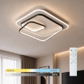 BRILAGI - Himennettävä LED-kattovalaisin FLARE LED/81W/230V 3000-6000K 50x50 cm valkoinen/musta + kaukosäädin