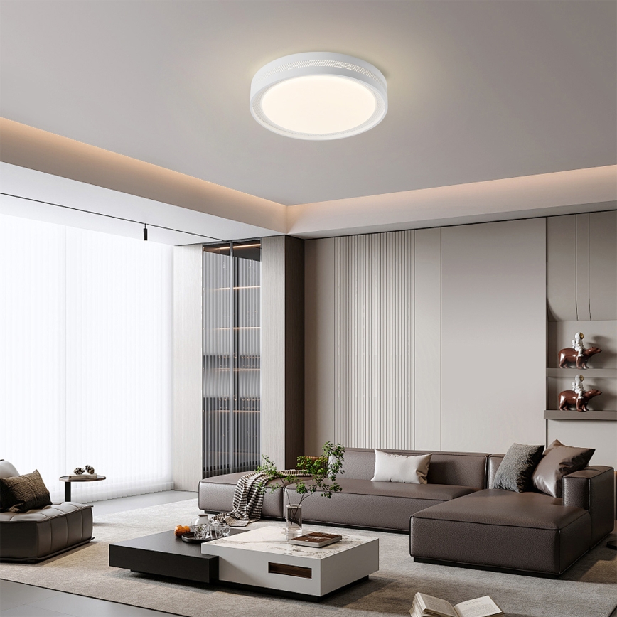 Brilagi - LED-himmennettävä kattovalaisin KREON LED/54W/230V 3000-6000K valkoinen, halkaisija 38 cm + kaukosäädin