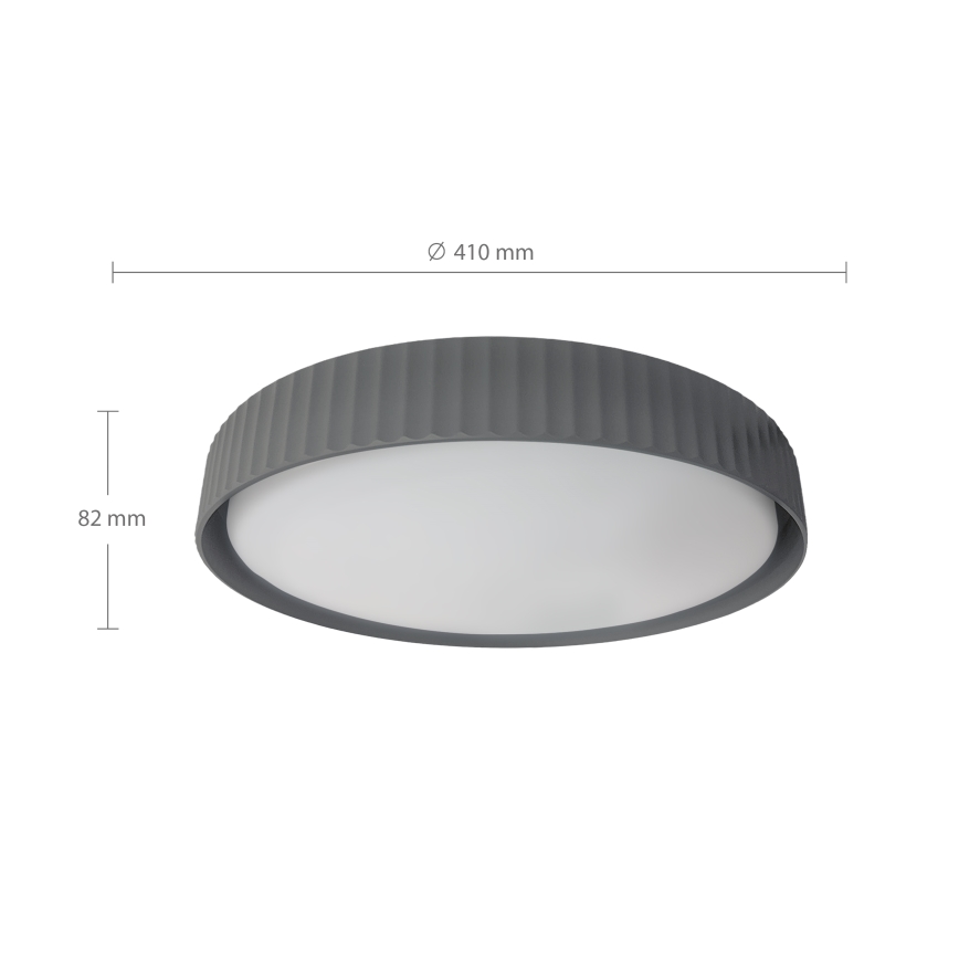 Brilagi - LUCIA himmennettävä LED-kattovalaisin 48 W / 230 V, 3000–6500 K, Ø 41 cm, harmaa + kaukosäädin