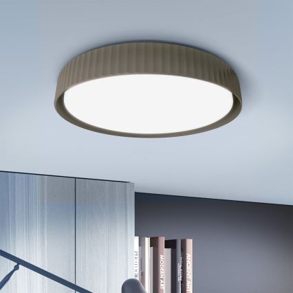 Brilagi - LUCIA himmennettävä LED-kattovalaisin LED/48W/230V 3000-6500K halkaisija 41 cm taupe + kaukosäädin