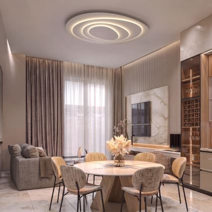 BRILAGI - LED-himmennettävä kattovalaisin MODERN MAXI LED/87W/230V 3000-6000K 67x80 cm + kaukosäädin