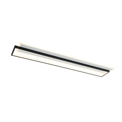 Brilagi - Himennettävä LED-kattovalaisin OUTLINE LED/90W/230V 3000-6000K 18x100 cm valkoinen/musta + kaukosäädin