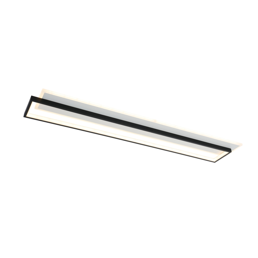 Brilagi - Himennettävä LED-kattovalaisin OUTLINE LED/90W/230V 3000-6000K 18x100 cm valkoinen/musta + kaukosäädin
