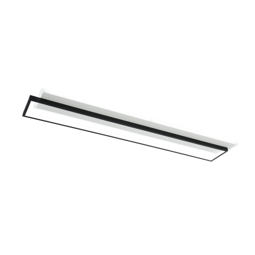 Brilagi - Himennettävä LED-kattovalaisin OUTLINE LED/90W/230V 3000-6000K 18x100 cm valkoinen/musta + kaukosäädin