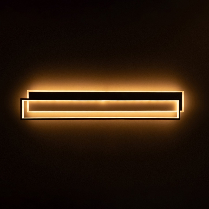 BRILAGI - Himennettävä LED-kattovalaisin OUTLINE LED/90W/230V 3000-6000K 18x100 cm valkoinen/musta + kaukosäädin