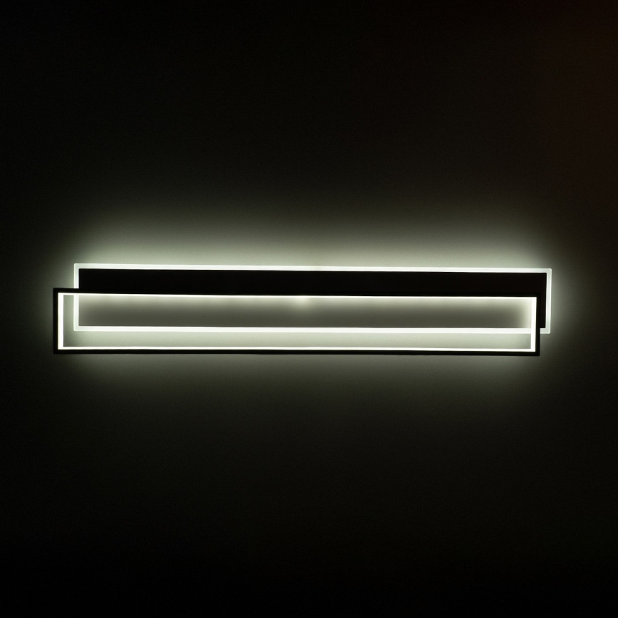 BRILAGI - Himennettävä LED-kattovalaisin OUTLINE LED/90W/230V 3000-6000K 18x100 cm valkoinen/musta + kaukosäädin