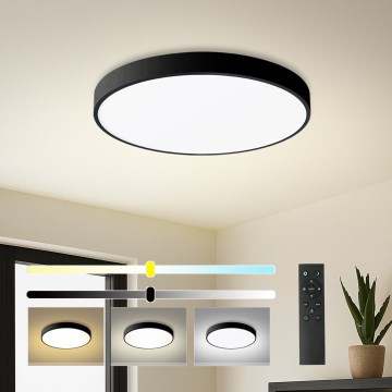 Brilagi - Himennettävä LED-kattovalaisin POOL SMART LED/48W/230V 40 cm 3000-6000K Wi-Fi Tuya + kaukosäädin musta