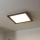 Brilagi - Himennettävä LED-kattovalaisin SLIMFRAME WOOD LED/36W/230V 49,5x49,5 cm 3000-6000K tummanruskea + kaukosäädin