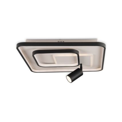 BRILAGI - UNITY LED himmennettävä kattovalaisin LED/75W/230V + 1xGU10/3W 3000-6000K 50x50 cm valkoinen/musta + kaukosäädin