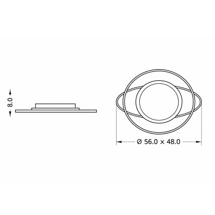 Brilagi - LED himmennettävä lasten kattovalaisin ASTRO LED/68W/230V 3000-6000K + kaukosäädin