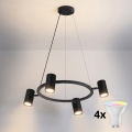 BRILAGI - Himennettävä LED RGBW-riippuvalaisin SELE 4xGU10/6,5W/230V 2700-6500K musta